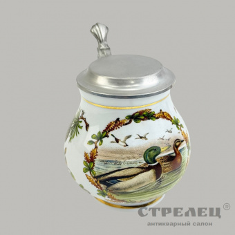 фото — кружка пивная с крышкой «утки»